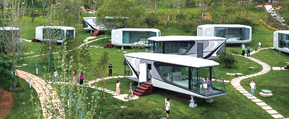 戶外移動(dòng)太空艙如何通水電和排污